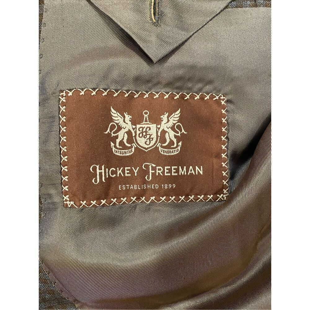Hickey Freeman Plaid Blazer 100% Worsted Wool Made in the USA 46 Regular - Picture 8 of 8